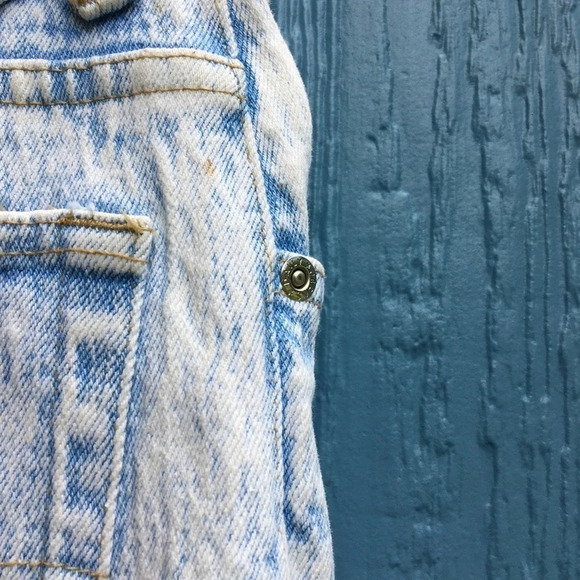 Vintage Acid Wash High Rise Mom Blue Jeans Denim 8 - Picture 8 of 9